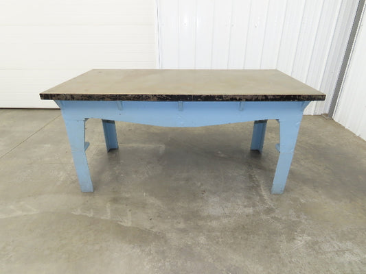 Vintage Precision Steel Welding Layout Table 72x36" Cast Iron 1-11/16" Thick Top