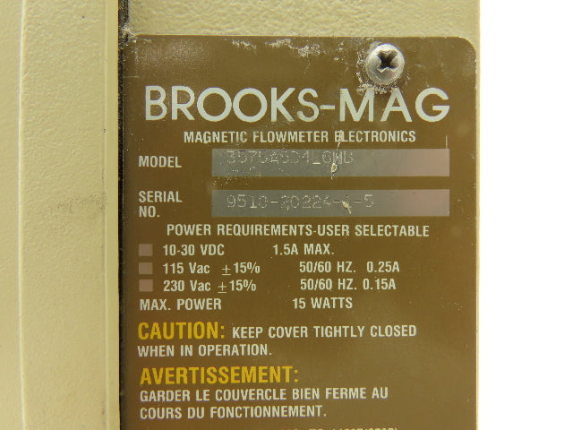 Brooks Mag 3570 Digital Magnetic Flowmeter Flow Transmitter 3575A5D4L6WB