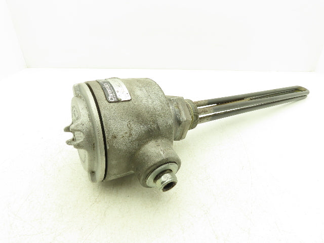 Chromalox ARMT0-2205E2T2 Immersion Heater Element 2kw 120V 1PH 2"NPT 19"L