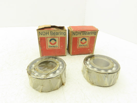 NDH NDH 5307 Ball Bearing Double Row 35mm-ID x 80mm-OD x 34.9mm-Width Lot Of 2
