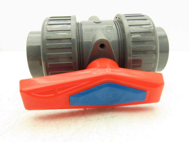 Simtech VBXV208  2" PVC Ball Valve Socket/Threaded Fittings True Union  Lot of 3