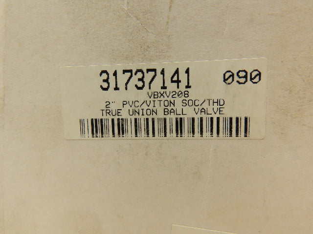 Simtech VBXV208  2" PVC Ball Valve Socket/Threaded Fittings True Union  Lot of 3