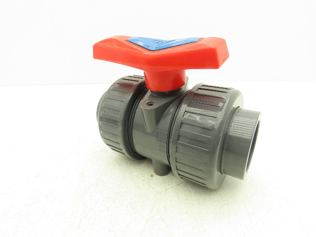 Simtech VBXV208  2" PVC Ball Valve Socket/Threaded Fittings True Union  Lot of 3