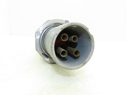 Crouse Hinds APJ 10487 Arktite Electrical Plug Male 100A 600VAC 250VDC Haz Loc
