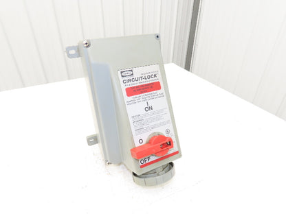 Hubbell HBL460MI7W Circuit-Lock Pin & Sleeve Female Interlock Plug 60A 480V 30HP