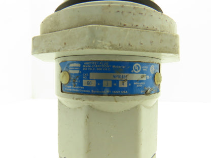 Crouse Hinds NPJ 6485 Arktite Electrical Plug Male 60A 600VAC 250VDC Haz Loc