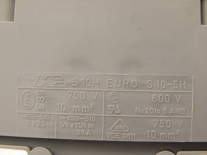 Automation Direct DN-F6 DINnectors Fuse Terminal Block 6AWG 8A 600V Box of 25