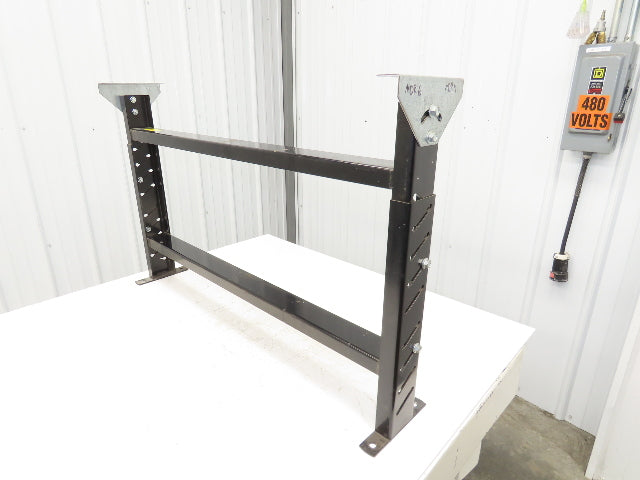 Roach MD-6  42"W Conveyor Leg Floor Support Adj Height 24-5/8" to 29-5/8" Black