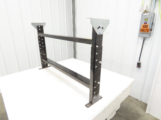 Roach MD-6  42"W Conveyor Leg Floor Support Adj Height 24-5/8" to 29-5/8" Black