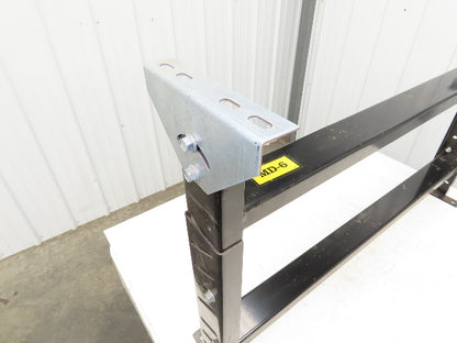 Roach MD-6  42"W Conveyor Leg Floor Support Adj Height 24-5/8" to 29-5/8" Black