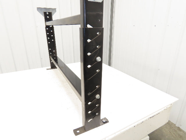 Roach MD-6  42"W Conveyor Leg Floor Support Adj Height 24-5/8" to 29-5/8" Black