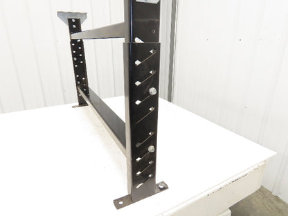 Roach MD-6  42"W Conveyor Leg Floor Support Adj Height 24-5/8" to 29-5/8" Black