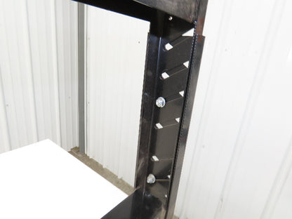 Roach MD-6  42"W Conveyor Leg Floor Support Adj Height 24-5/8" to 29-5/8" Black