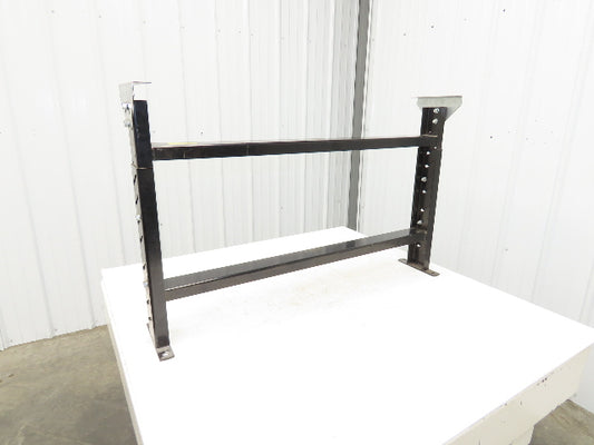 Roach MD-6  42"W Conveyor Leg Floor Support Adj Height 24-5/8" to 29-5/8" Black