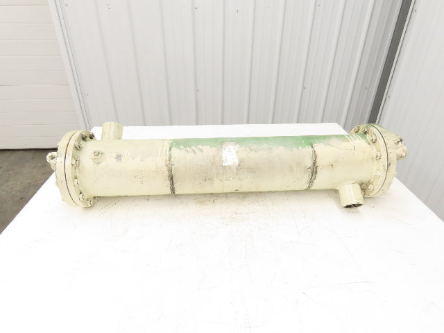 Taisei Kogyo FSF Oiler Cooler Shell & Tube Heat Exchanger 4-Pass 850mm x 160mm