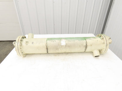 Taisei Kogyo FSF Oiler Cooler Shell & Tube Heat Exchanger 4-Pass 850mm x 160mm