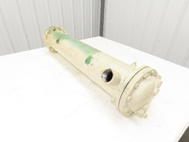 Taisei Kogyo FSF Oiler Cooler Shell & Tube Heat Exchanger 4-Pass 850mm x 160mm