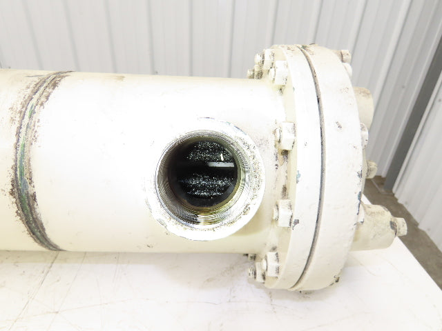 Taisei Kogyo FSF Oiler Cooler Shell & Tube Heat Exchanger 4-Pass 850mm x 160mm