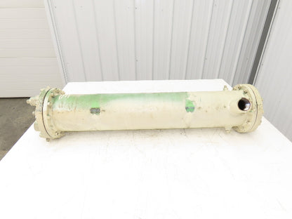 Taisei Kogyo FSF Oiler Cooler Shell & Tube Heat Exchanger 4-Pass 850mm x 160mm