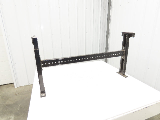 TGW 43"W Conveyor Leg Floor Support 40"BF Adj Height 21.5" to 34" Black