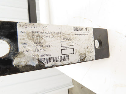 TGW 43"W Conveyor Leg Floor Support 40"BF Adj Height 21.5" to 34" Black