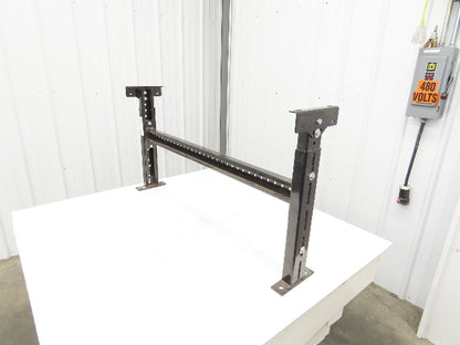 TGW 43"W Conveyor Leg Floor Support 40"BF Adj Height 21.5" to 34" Black