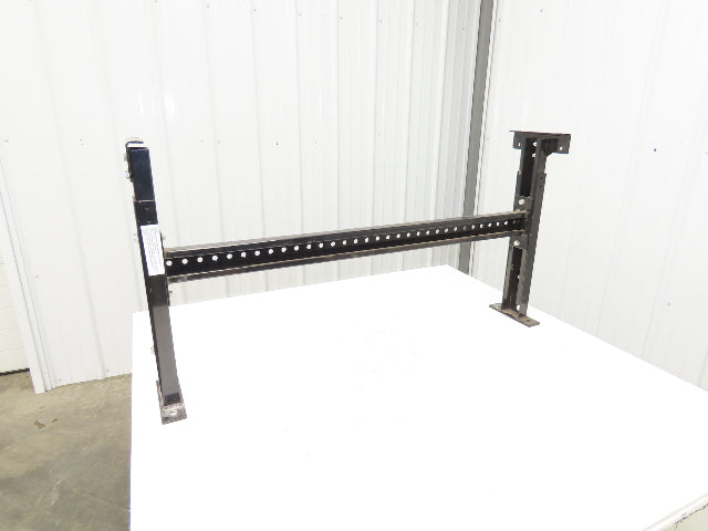 TGW 43"W Conveyor Leg Floor Support 40"BF Adj Height 21.5" to 34" Black