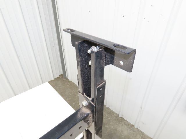 TGW 43"W Conveyor Leg Floor Support 40"BF Adj Height 21.5" to 34" Black