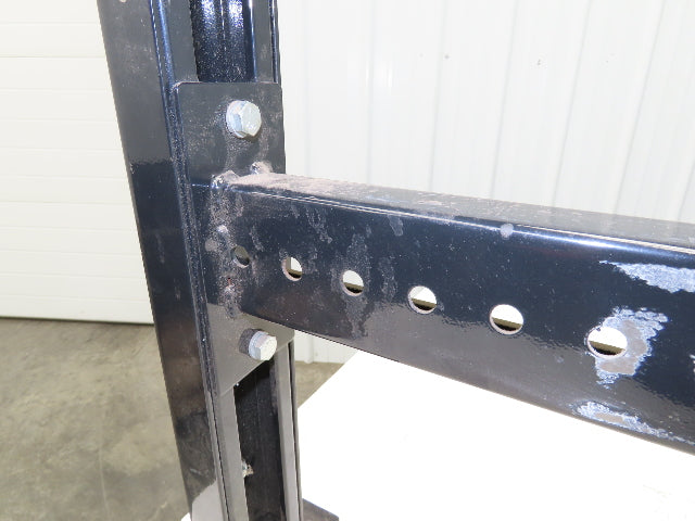 TGW 43"W Conveyor Leg Floor Support 40"BF Adj Height 21.5" to 34" Black