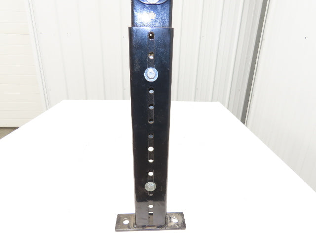 TGW 43"W Conveyor Leg Floor Support 40"BF Adj Height 21.5" to 34" Black