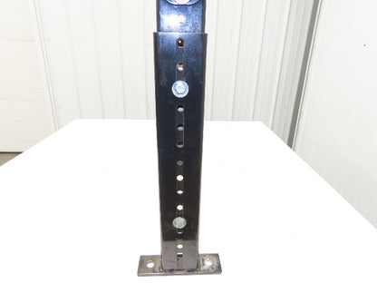 TGW 43"W Conveyor Leg Floor Support 40"BF Adj Height 21.5" to 34" Black