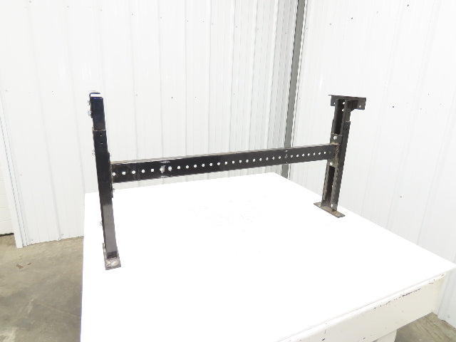 TGW 43"W Conveyor Leg Floor Support 40"BF Adj Height 21.5" to 34" Black
