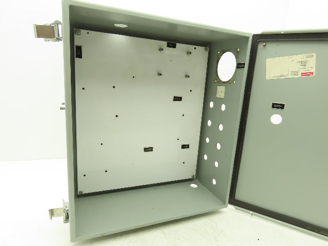 Hoffman A1614CHQR Electrical Enclosure Control Panel 16x14x6" With Back Plate