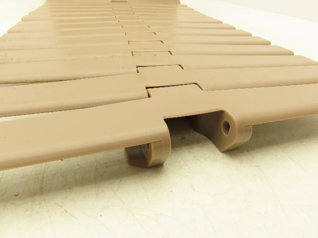 Rexnord LF882TAB12  12" TableTop Conveyor Chain Side-Flex 6' 4"L Tan