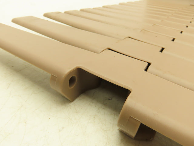 Rexnord LF882TAB12  12" TableTop Conveyor Chain Side-Flex 6' 4"L Tan