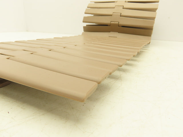 Rexnord LF882TAB12  12" TableTop Conveyor Chain Side-Flex 6' 4"L Tan