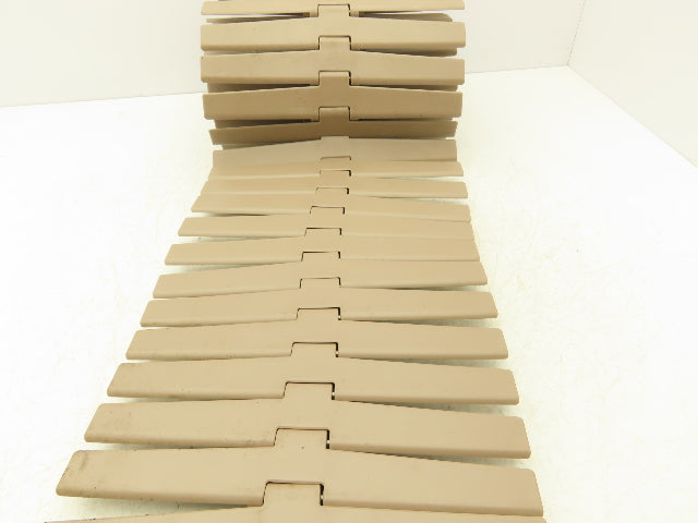 Rexnord LF882TAB12  12" TableTop Conveyor Chain Side-Flex 6' 4"L Tan