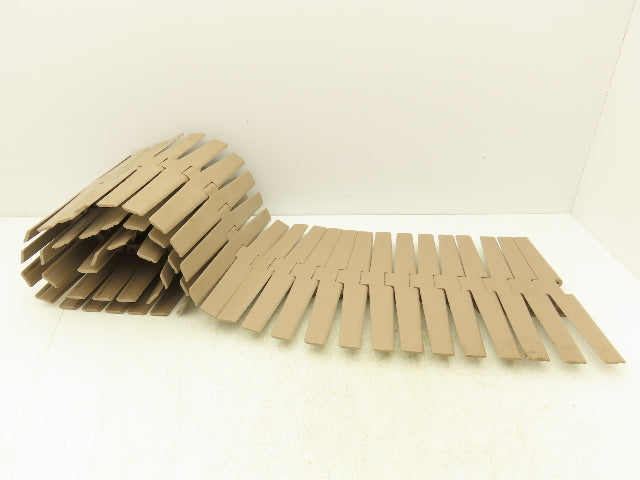 Rexnord LF882TAB12  12" TableTop Conveyor Chain Side-Flex 6' 4"L Tan