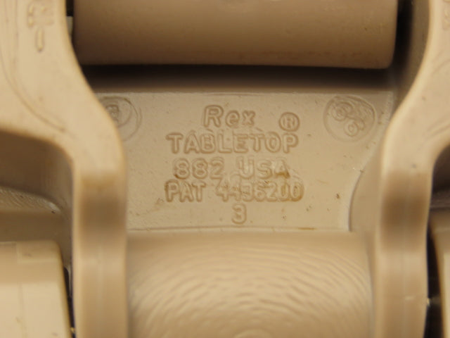 Rexnord LF882TAB12  12" TableTop Conveyor Chain Side-Flex 6' 4"L Tan