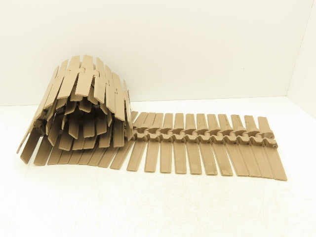 Rexnord LF882TAB12  12" TableTop Conveyor Chain Side-Flex 6' 4"L Tan