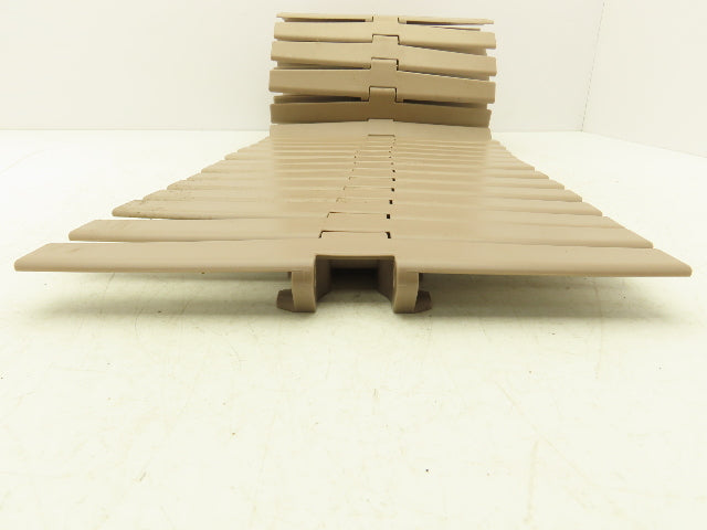 Rexnord LF882TAB12  12" TableTop Conveyor Chain Side-Flex 6' 4"L Tan