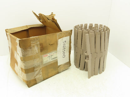 Rexnord LF882TAB12  12" TableTop Conveyor Chain Side-Flex 6' 4"L Tan