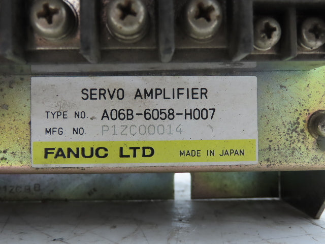 Fanuc A06B-6058-H007 Robot Servo Amplifier Module Motor Controller Unit