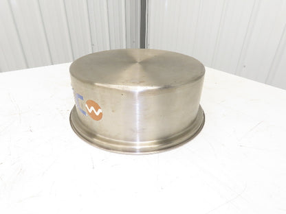 AEC Stainless Hopper Vacuum Receiver Bin Top 14x6" Size 3" Inlet 15" Screen