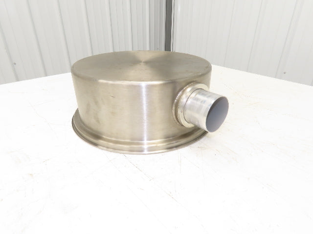 AEC Stainless Hopper Vacuum Receiver Bin Top 14x6" Size 3" Inlet 15" Screen