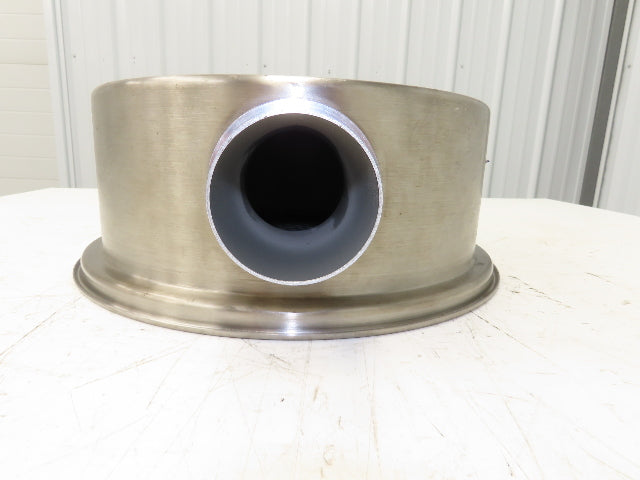 AEC Stainless Hopper Vacuum Receiver Bin Top 14x6" Size 3" Inlet 15" Screen