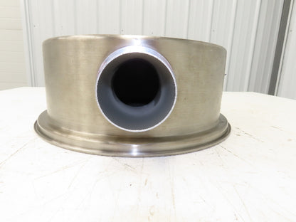 AEC Stainless Hopper Vacuum Receiver Bin Top 14x6" Size 3" Inlet 15" Screen