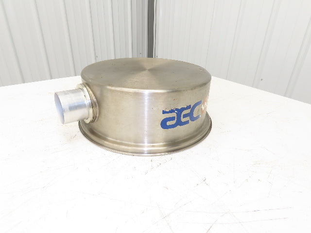 AEC Stainless Hopper Vacuum Receiver Bin Top 14x6" Size 3" Inlet 15" Screen