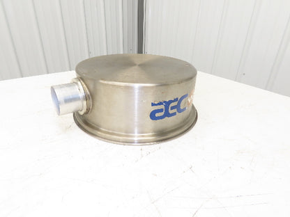 AEC Stainless Hopper Vacuum Receiver Bin Top 14x6" Size 3" Inlet 15" Screen