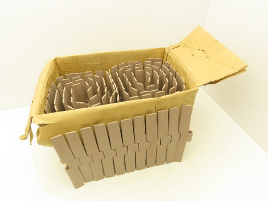 System-Plast LF882TAB-K1000 10" TableTop Conveyor Chain Side-Flex 16' 5" Tan
